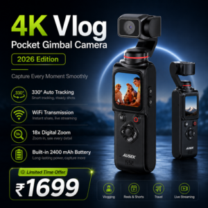 4K Vlog Pocket Gimbal Camera [2026 Edition]